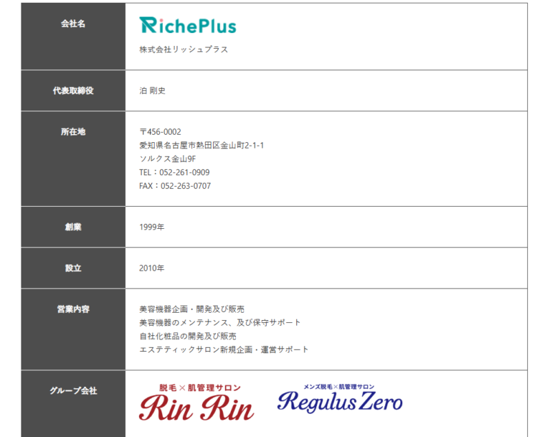 リッシュプラスが運営するリンリン